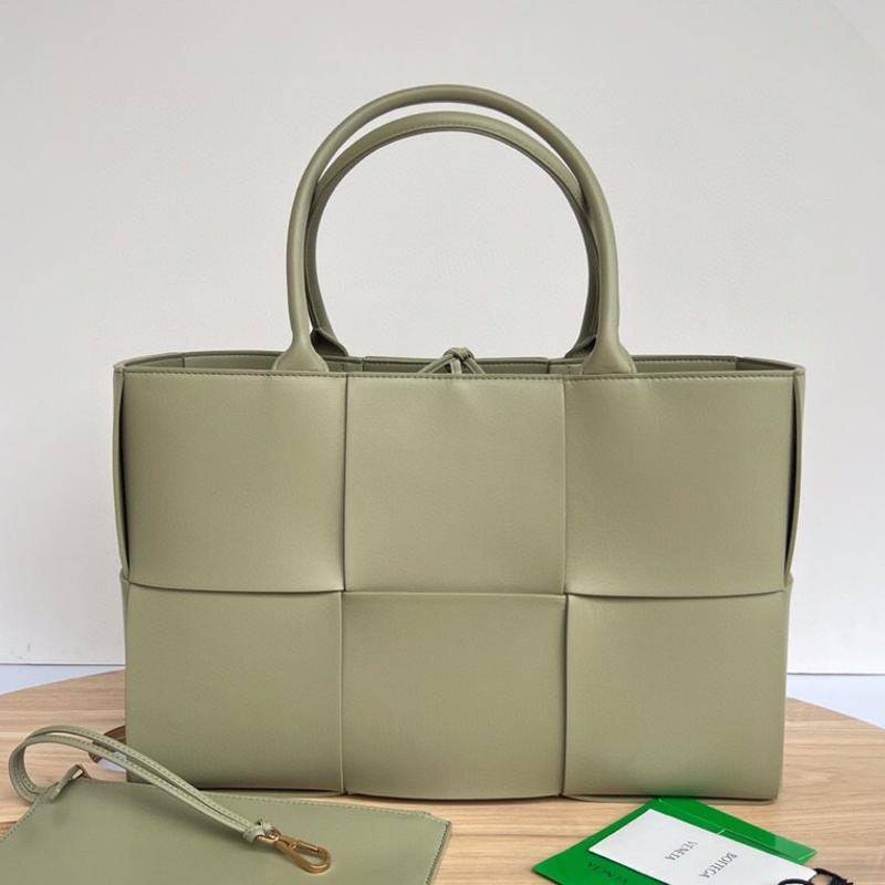 Bottega Veneta Handbags 652867 Plain Vein Cave Stone Green